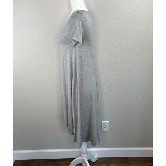 Philosophy Anthropologie Mist Grey Hi-Low Trapeze T-Shirt Dress NWT XL - Picture 7 of 11
